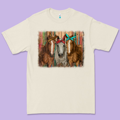 Horses With Bandanas Premium Tee Designed By Ranaportraitstore