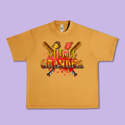 Softball Grandma Urban Heavy Tee Designed By Adodesignshop