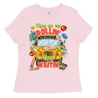 Bubblegum Pink they see me rolling they waiting Ladies Tee - texasbilliewilder