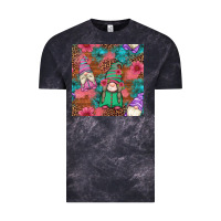 Cloud Black floral easter gnomes seamless pattern Vintage Tee - Artiststas