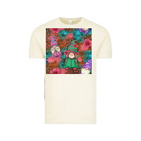 Vintage Arctic floral easter gnomes seamless pattern Vintage Tee - Artiststas