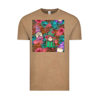 Vintage Coffee floral easter gnomes seamless pattern Vintage Tee - Artiststas