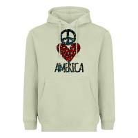 Matcha Peace Love America Heavyweight Hoodie - Bettercallsaul