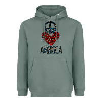 Sage Peace Love America Heavyweight Hoodie - Bettercallsaul