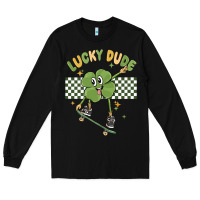 Black lucky dude Long Sleeve Tee - MaliasSmallBusiness