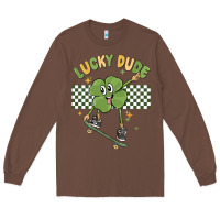 Chestnut lucky dude Long Sleeve Tee - MaliasSmallBusiness