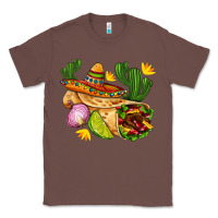Chestnut burrito  with sombrero and union with cactus Classic Tee - AdoDesignShop