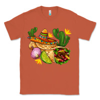 Copper burrito  with sombrero and union with cactus Classic Tee - AdoDesignShop
