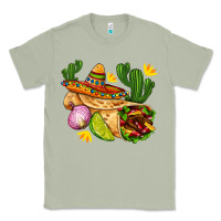 Matcha burrito  with sombrero and union with cactus Classic Tee - AdoDesignShop