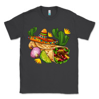 Smoke burrito  with sombrero and union with cactus Classic Tee - AdoDesignShop