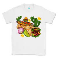 White burrito  with sombrero and union with cactus Classic Tee - AdoDesignShop