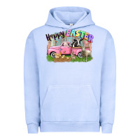 Happy Easter Truck With Farm Animals Easter Day Urban Hoodie | Teevron