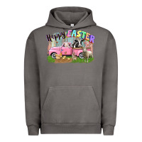 Pigment Tornado Happy Easter truck with farm animals Easter Day Urban Hoodie - CowGirlArtShop