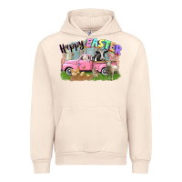 Sandshell Happy Easter truck with farm animals Easter Day Urban Hoodie - CowGirlArtShop