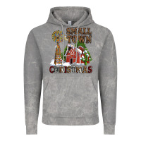 Cloud Rock small town christmas with barn and cactus Vintage Hoodie - AdoDesignShop