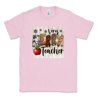 Bubblegum Pink very merry teacher christmas coaster Classic Tee - Jasminsmagicworld
