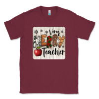 Burgundy very merry teacher christmas coaster Classic Tee - Jasminsmagicworld