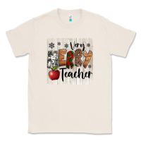 Natural very merry teacher christmas coaster Classic Tee - Jasminsmagicworld