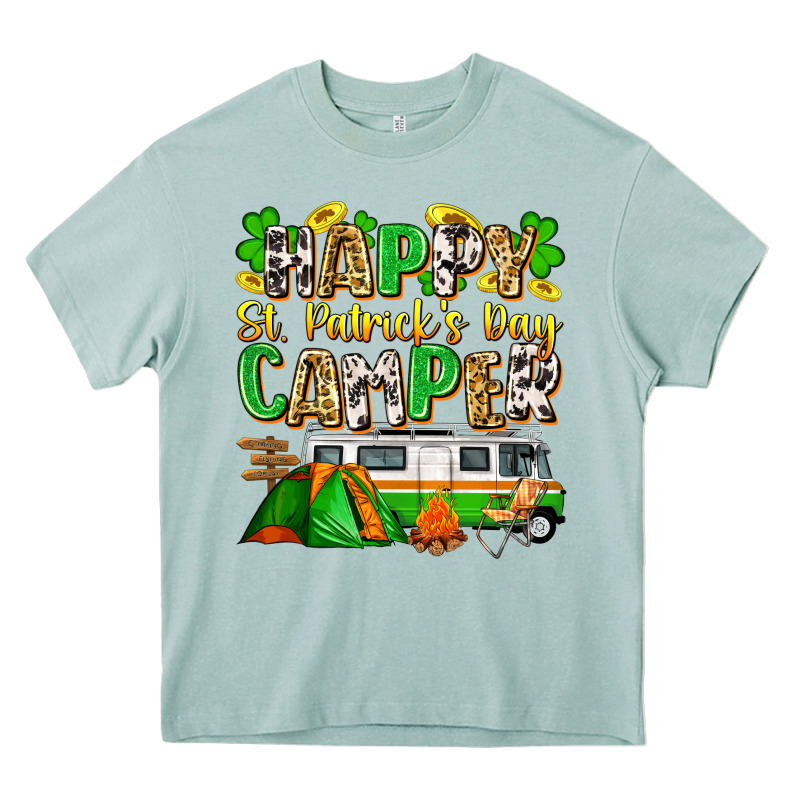 Happy St. Patrick's Day Camper Heavy Core Tee by Zillion Design Studio | Teevron