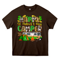 Chocolate Brown happy st. patrick's day camper Heavy Core Tee - Zillion Design Studio