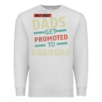 Dove Grey Only Great Dads Get Promoted To Grandad Premium Sweatshirt - Bettercallsaul