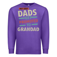 Purple Only Great Dads Get Promoted To Grandad Premium Sweatshirt - Bettercallsaul