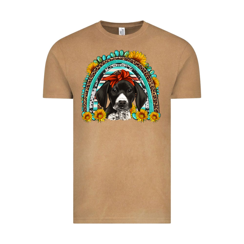 German Shorthaired Pointer Western Rainbow Vintage Tee by Artiststas | Teevron