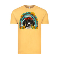 Vintage Mustard german shorthaired pointer western rainbow Vintage Tee - Artiststas