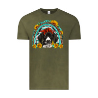 Vintage Olive german shorthaired pointer western rainbow Vintage Tee - Artiststas
