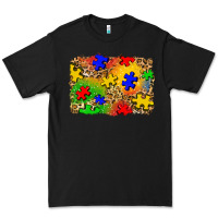 Black autism background Premium Tee - Zillion Design Studio