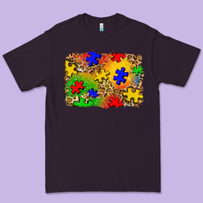 Autism Background Premium Tee Designed By Zillion Design Studio