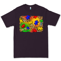 Plum autism background Premium Tee - Zillion Design Studio