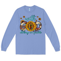 Colony Blue with god all things are possible matthew 19 26 Long Sleeve Tee - JahusDesignShop