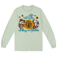 Matcha with god all things are possible matthew 19 26 Long Sleeve Tee - JahusDesignShop