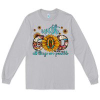 Moon Dust with god all things are possible matthew 19 26 Long Sleeve Tee - JahusDesignShop