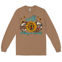 Toasted Coconut with god all things are possible matthew 19 26 Long Sleeve Tee - JahusDesignShop