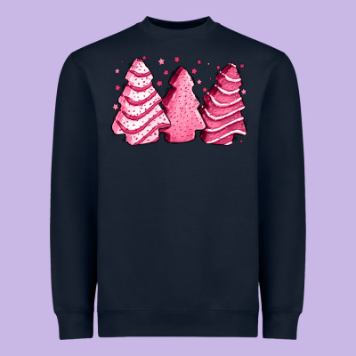 Pink Christmas Cakes Heavyweight Sweatshirt Designed By Jasminsmagicworld
