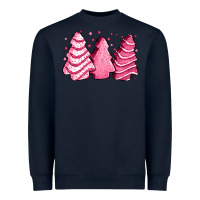 Navy pink Christmas cakes Heavyweight Sweatshirt - Jasminsmagicworld