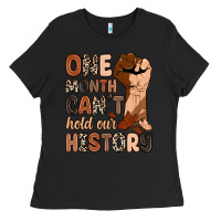 Black one month can't hold our history Ladies Tee - Zillion Design Studio