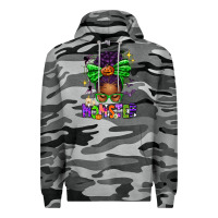 Slate Camo Halloween Afro Messy Bun Momster Premium Hoodie - texasbilliewilder