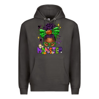 Smoke Halloween Afro Messy Bun Momster Premium Hoodie - texasbilliewilder
