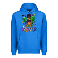 True Royal Halloween Afro Messy Bun Momster Premium Hoodie - texasbilliewilder