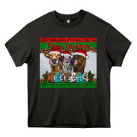 Asphalt merry christmas heifers Heavy Core Tee - RanaPortraitStore