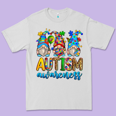 Autism Awareness Gnomes Premium Tee Designed By Zillion Design Studio