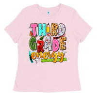 Bubblegum Pink third grade energy Ladies Tee - texasbilliewilder