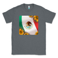 Charcoal Heather mexican flag sunflowers and leopard coaster Classic Tee - Jasminsmagicworld