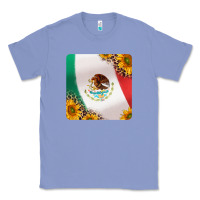 Colony Blue mexican flag sunflowers and leopard coaster Classic Tee - Jasminsmagicworld