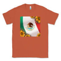 Copper mexican flag sunflowers and leopard coaster Classic Tee - Jasminsmagicworld