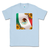 Dusty Blue mexican flag sunflowers and leopard coaster Classic Tee - Jasminsmagicworld