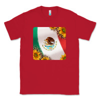 Red mexican flag sunflowers and leopard coaster Classic Tee - Jasminsmagicworld